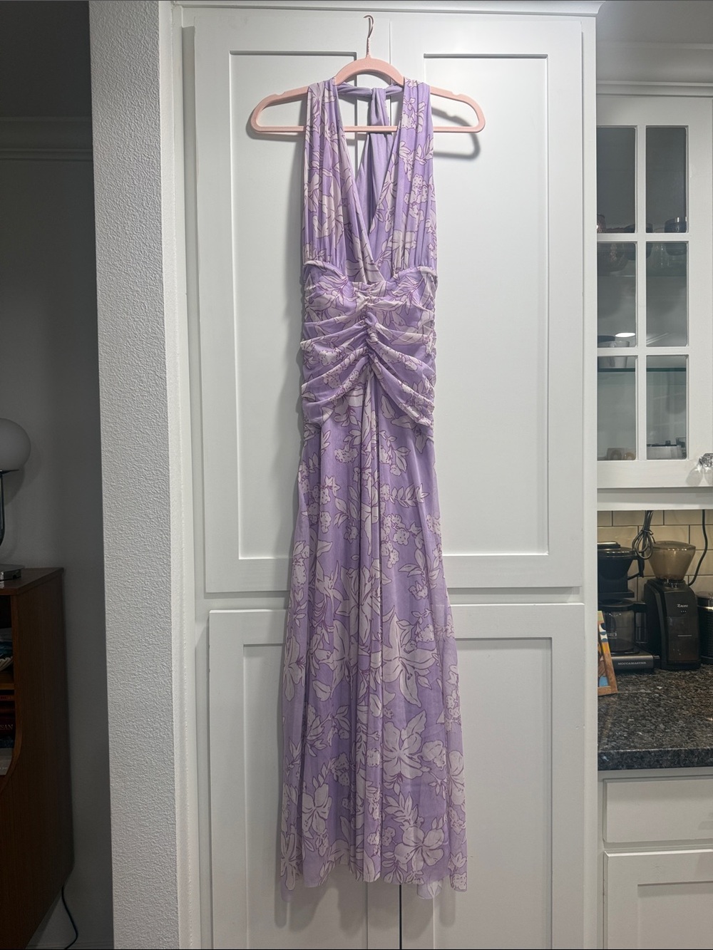 Zara Lilac/Purple Floral Maxi Dress